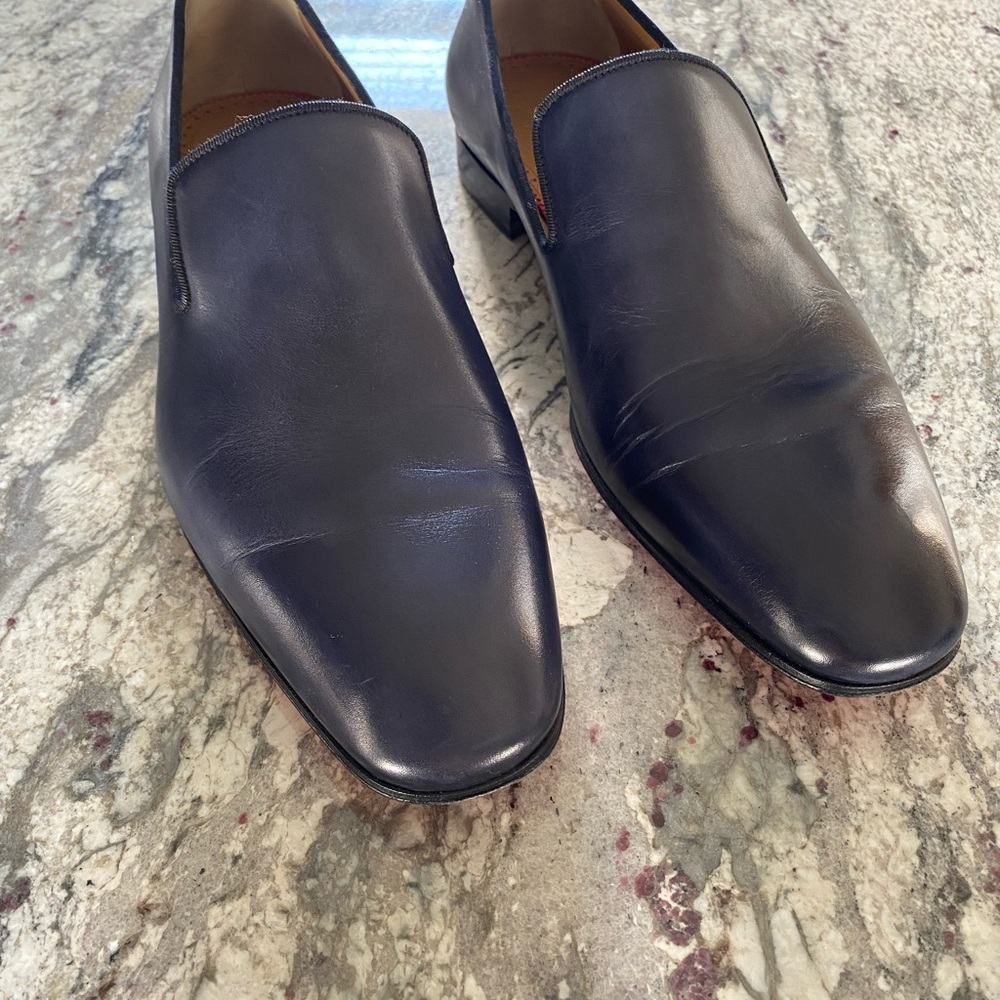 Christian Louboutin Navy Dandelion Flats